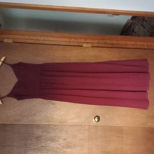Burgundy Bridesmaid Dress